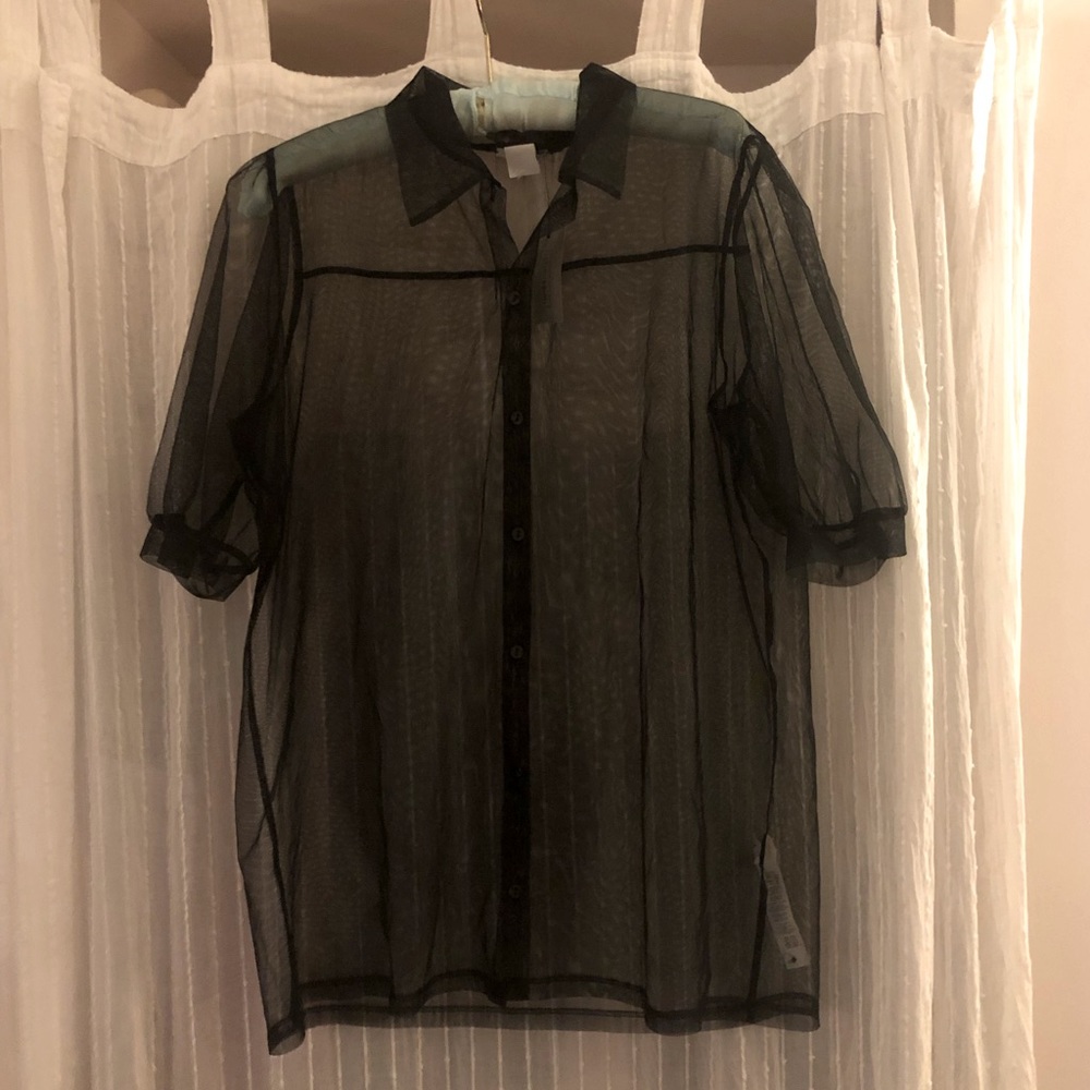 Nwt black intimissimi mesh shirt
